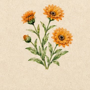 Calendula growing in Kristy's garden